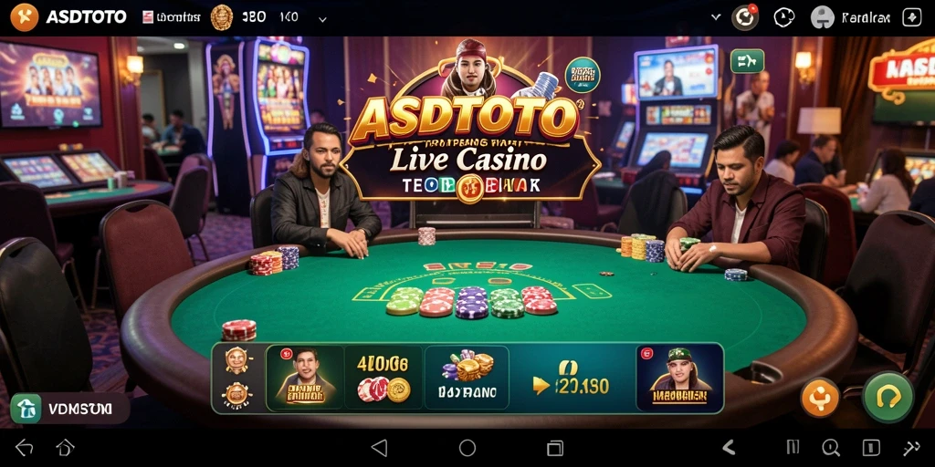 Tampilan gameplay ASDTOTO yang menarik dan interaktif dalam Live Casino.