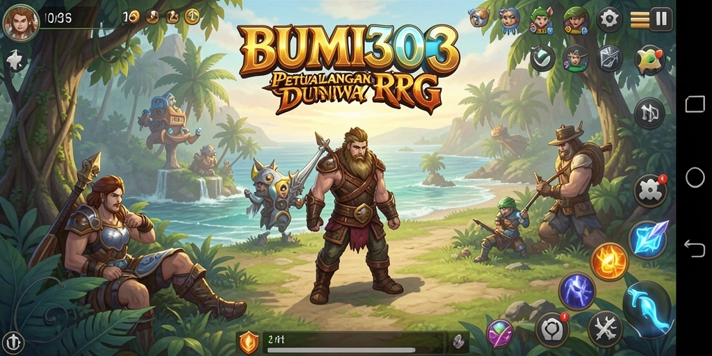 Tampilan gameplay seru dan strategis di BUMI303.