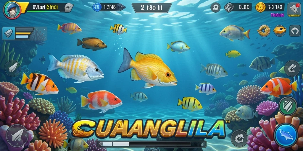 Screenshot menunjukkan aksi seru permainan Tembak Ikan CUANGILA.