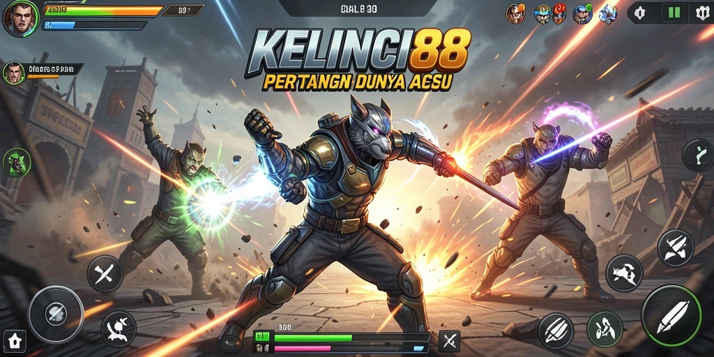 Tampilan gameplay KELINCI88 dengan aksi yang menegangkan dan grafis yang menawan.