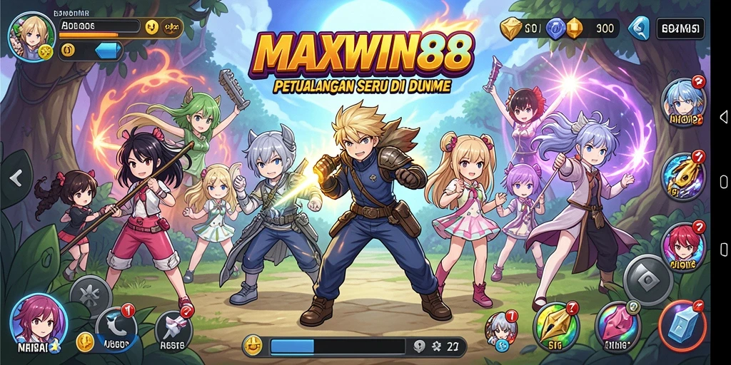 Gameplay seru MAXWIN88 dengan karakter Anime yang dinamis.