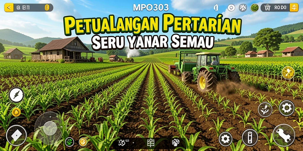Tangkapan layar gameplay MPO303 menampilkan aktivitas bertani yang seru dan interaktif.