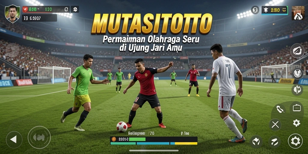 Screenshot gameplay MUTASITOTO yang menampilkan aksi olahraga yang menarik.