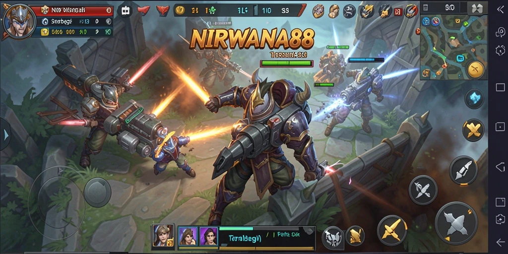 Tampilan menarik dari gameplay strategi NIRWANA88.
