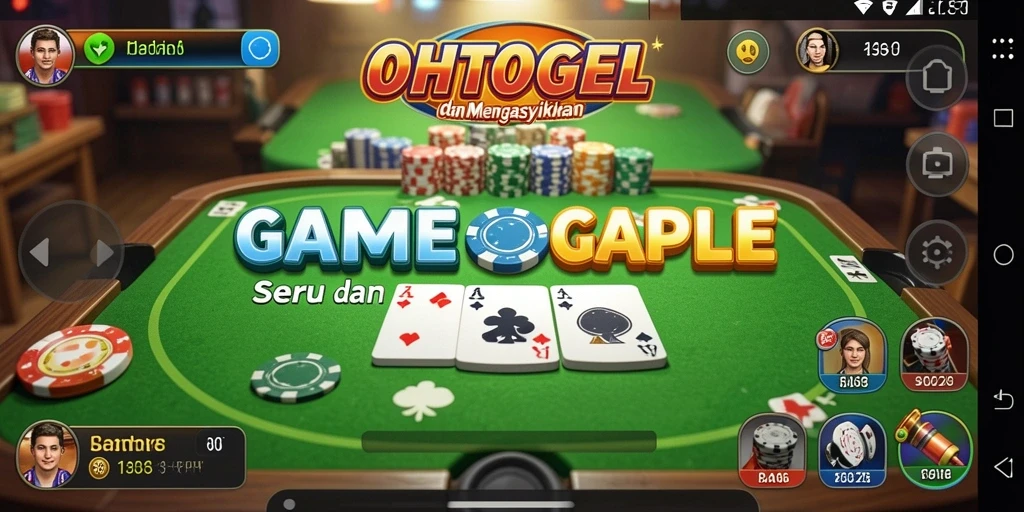 Tampilan gameplay seru Gaple di OHTOGEL.