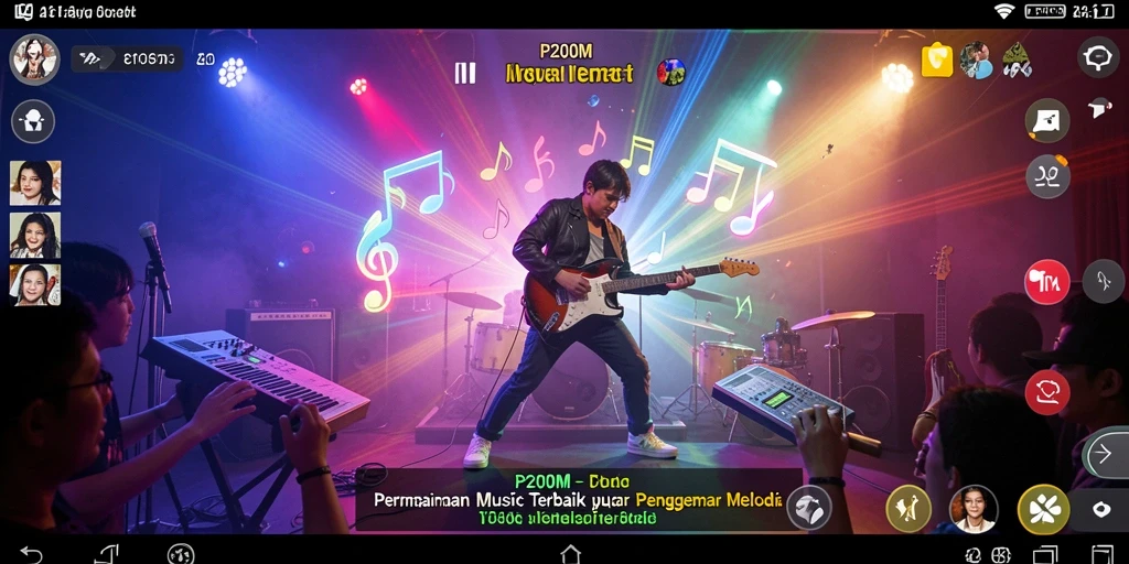 Tampilan gameplay P200M yang seru dan interaktif.
