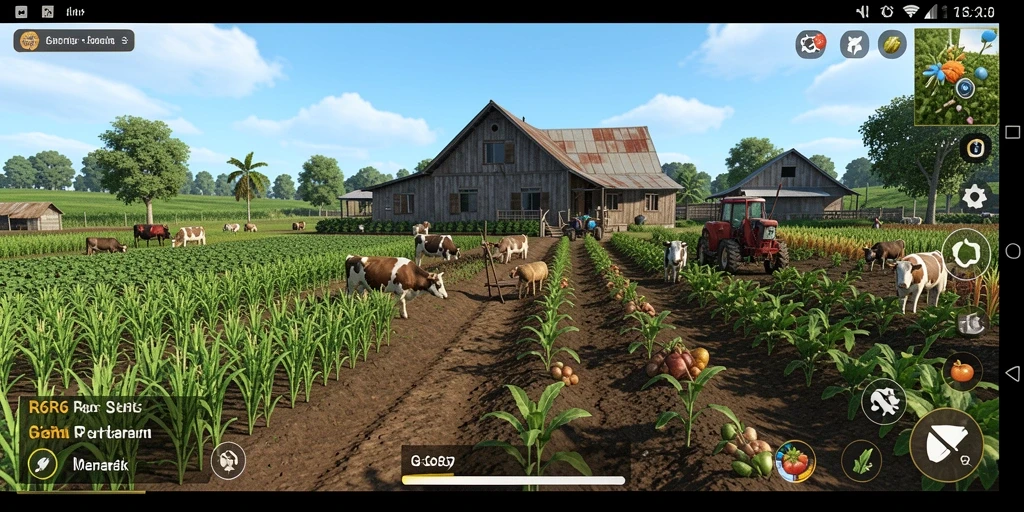 Tampilan utama gameplay R6R6 yang menarik dan penuh warna.