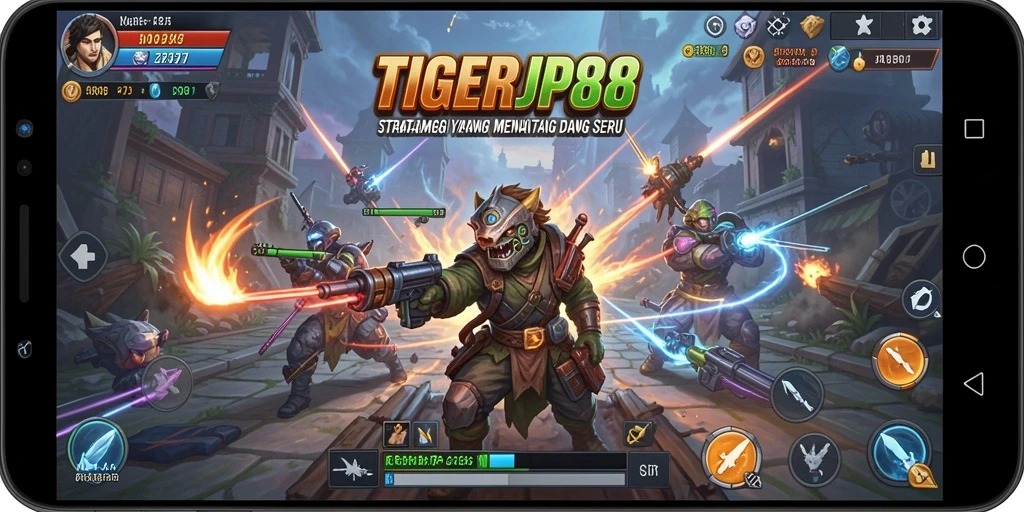Tampilan gameplay seru dari TIGERJP88 dengan pertempuran strategis.